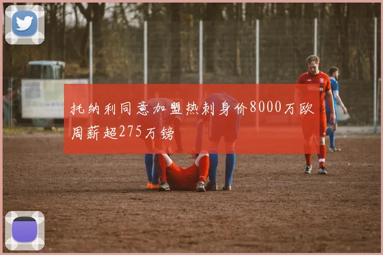 托纳利同意加盟热刺身价8000万欧周薪超275万镑
